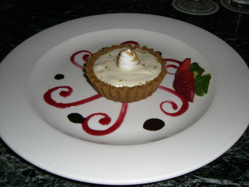Lahaina Grill's Iao Valley Lime Tart in a Macadamia Nut Graham Cracker Crust