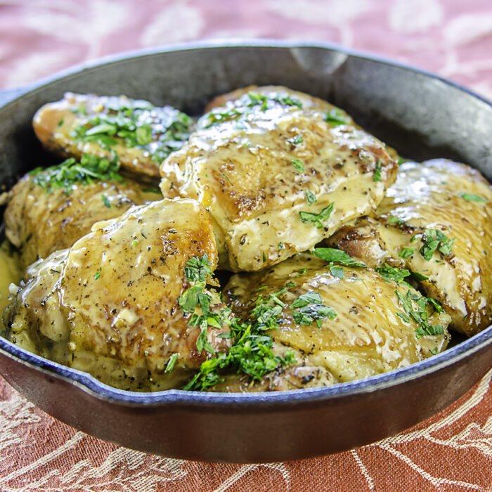 Sauteed Chicken Thighs With Savory Herbs & Garlic Ala Julia Child ...